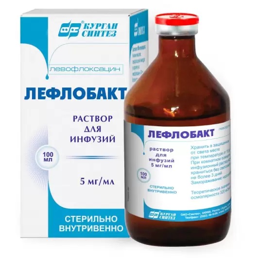 картинка Лефлобакт® раствор для инфузий, 5 мг/мл, фл. 100 мл инд.уп. №1