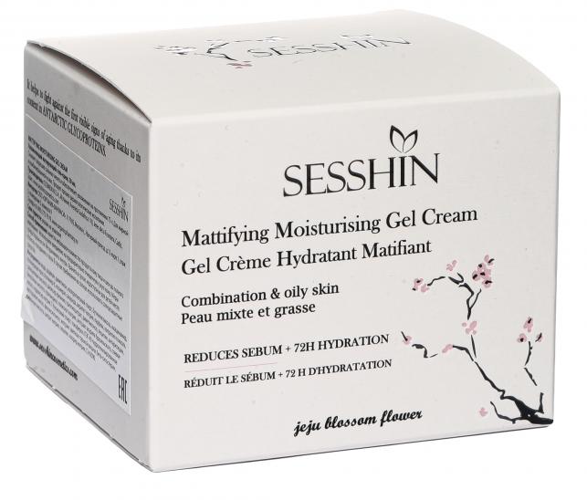 картинка Матирующий увлажняющий гель-крем SESSHIN Mattifying Moisturising Gel Cream, 50 мл