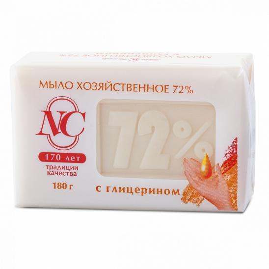 картинка Невская косметика Мыло хозяйственное 72% с глицерином 185г
