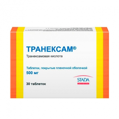 картинка Транексам® таблетки покрытые пленочной оболочкой, 500 мг, уп. контурн. яч. №30