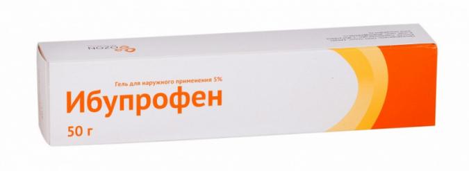 картинка Ибупрофен гель для наружного применения, 5 %, туб. алюм. 50 г №1