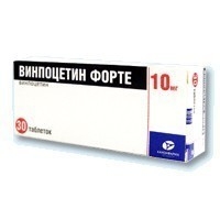 картинка Винпоцетин форте таблетки 10 мг №30, Синтез АКО ОАО