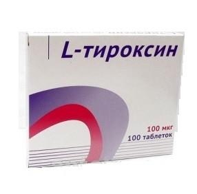 картинка L-Тироксин таблетки, 100 мкг, уп. контурн. яч. №100