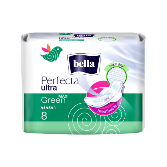 картинка Белла (Bella) Прокладки Perfecta Ultra Maxi Green 8 шт. ТЗМО С.А.