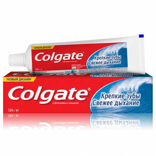 картинка Колгейт крепкие зубы свежее дыхание Зубная паста 100 мл, Колгейт Палмолив
