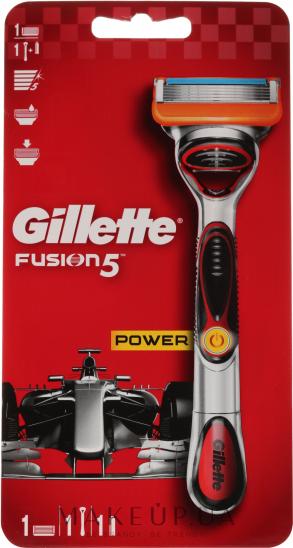 картинка Жиллет (Gillette) Fusion Power Станок красный с 1 сменной кассетой Проктер энд Г