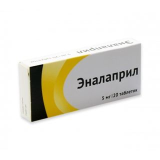картинка Эналаприл таблетки, 5 мг, уп. контурн. яч. №20