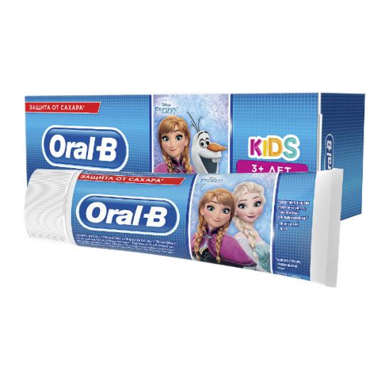 картинка Орал-Би (Oral-B) Зубная паста Kids детская Легкий вкус 75 мл Проктер энд Гэмбл