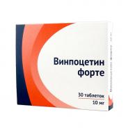 Винпоцетин форте таблетки, 10 мг, уп. контурн. яч. №30