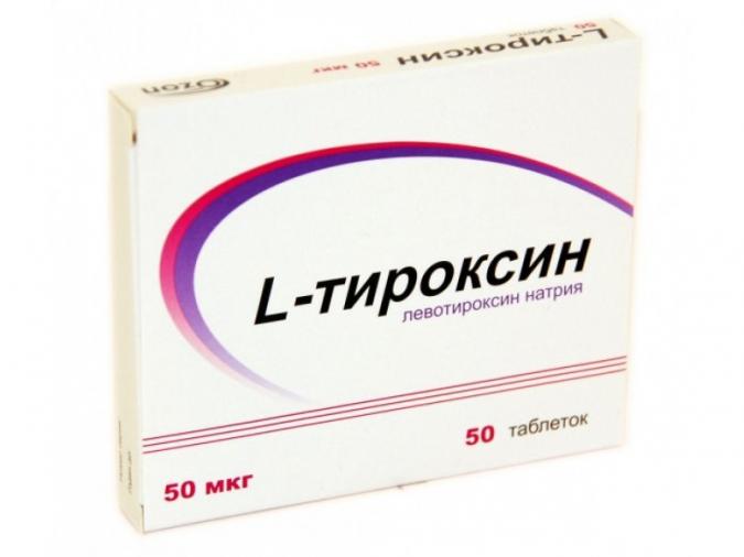 картинка L-Тироксин таблетки, 50 мкг, уп. контурн. яч. №50