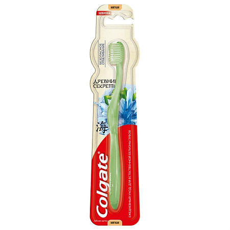 картинка Колгейт (Colgate) Зубная щетка Безопасное отбеливание мягкая 1 шт. Колгейт-Палмо