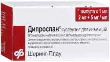 Дипроспан® суспензия для инъекций , 2 мг + 5 мг/мл, амп. 1 мл №1