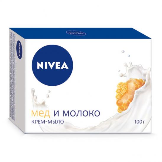 картинка Нивея (Nivea) Крем-мыло Мед и молоко 100 г Байерсдорф