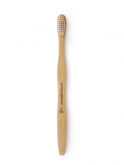 картинка Зубная щетка для взрослых HUMBLE BRUSH из бамбука, белая мягкая щетина