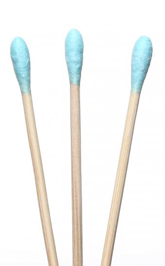 картинка Натуральные бамбуковые ватные палочки HUMBLE NATURAL COTTON SWABS, голубая вата