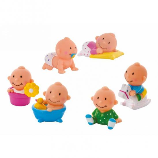 картинка Набор игрушек для ванны Курносики арт. 25162 Пупсики брызгалки, Мир Детства, произведено Сан Бонд Интернейшнл