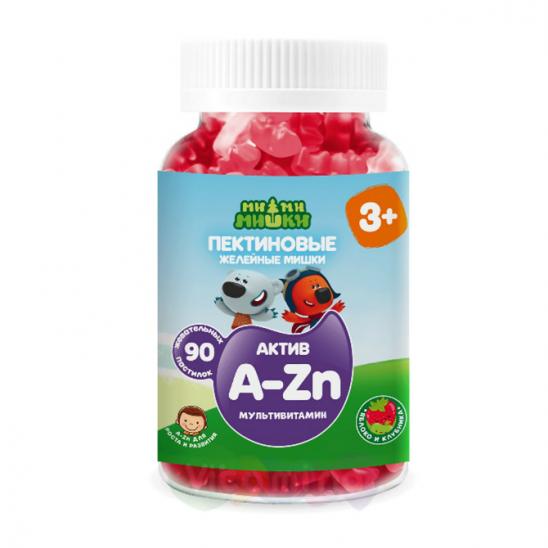 картинка Ми-ми-мишки Актив Мультивитамин жевательные пастилки пект 2 г яблоко и клубника