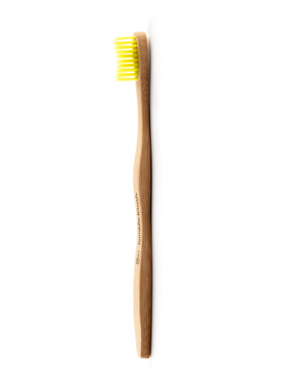 картинка Зубная щетка для взрослых HUMBLE BRUSH из бамбука, желтая мягкая щетина