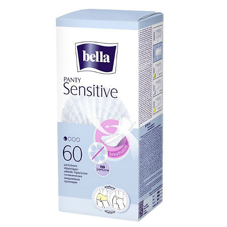 картинка Белла (Bella) Прокладки Panty Sensitive ежедневные 60 шт. ТЗМО С.А.