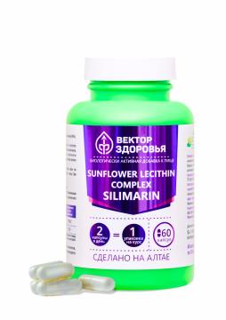 Простые решения, Комплекс Лецитин подсолнечный + Силимарин, капсулы, 60 шт.