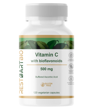 RestartBio, Витамин С (аскорбат натрия) с биофлавоноидами, капсулы, 120 шт.
