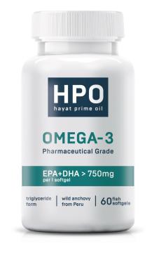 HayatPrimeOil, Омега 3, капсулы (халяль), 60 шт.