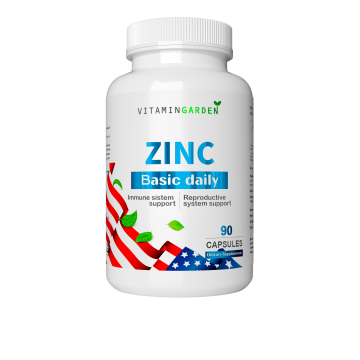 Vitamin Garden, Цинк (цитрат), капсулы, 90 шт.