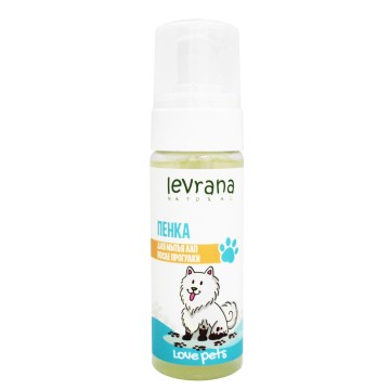 Levrana, Пенка для мытья лап после прогулки «Love Pets», жидкость, 150 мл
