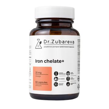 Dr.Zubareva, Железо ( бисглицинат), капсулы, 60 шт.