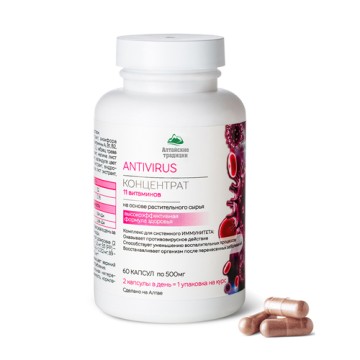 Простые решения, Концентрат «Антивирус», Комплексное укрепление иммунитета + 11 витаминов, капсулы, 60 шт.