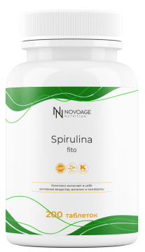 NOVOAGE nutrition, Спирулина, таблетки, 200 шт.