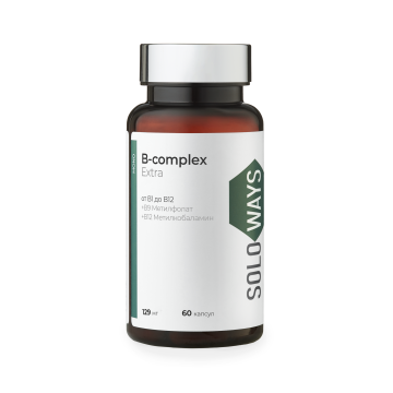 SOLOWAYS, B-complex Extra, капсулы, 60 шт.