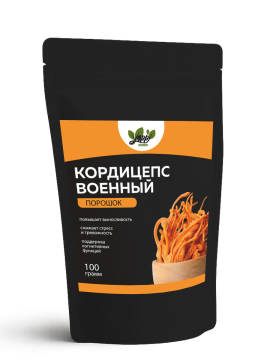 Yappi, Кордицепс военный, порошок, 100 г