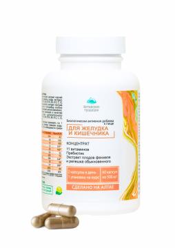 Простые решения, Концентрат «Желудок и кишечник» с экстрактом фенхеля +11 витаминов и пребиотиком, капсулы, 60 шт.